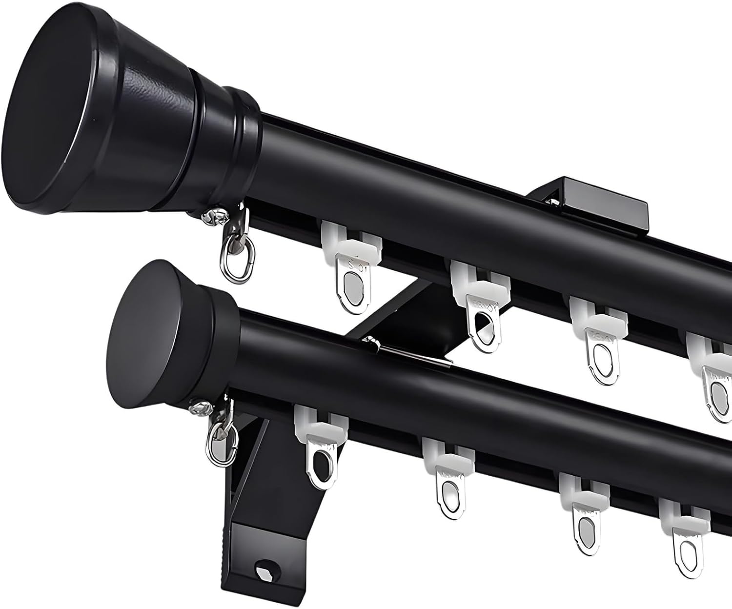 Silent Roller Double Curtain Track - Room Divider Aluminum Alloy