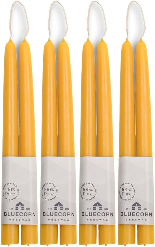 100% Pure Beeswax Taper Candles for Elegant Home Decor