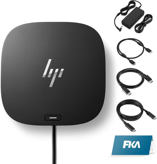HP Docking Station for Laptop with Dual Monitor Support
