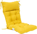 QILLOWAY Indoor/Outdoor High Back Chair Cushion (Yellow) - Versatile
