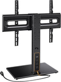 Swivel TV Stand with Power Outlet - Max VESA 600x400mm
