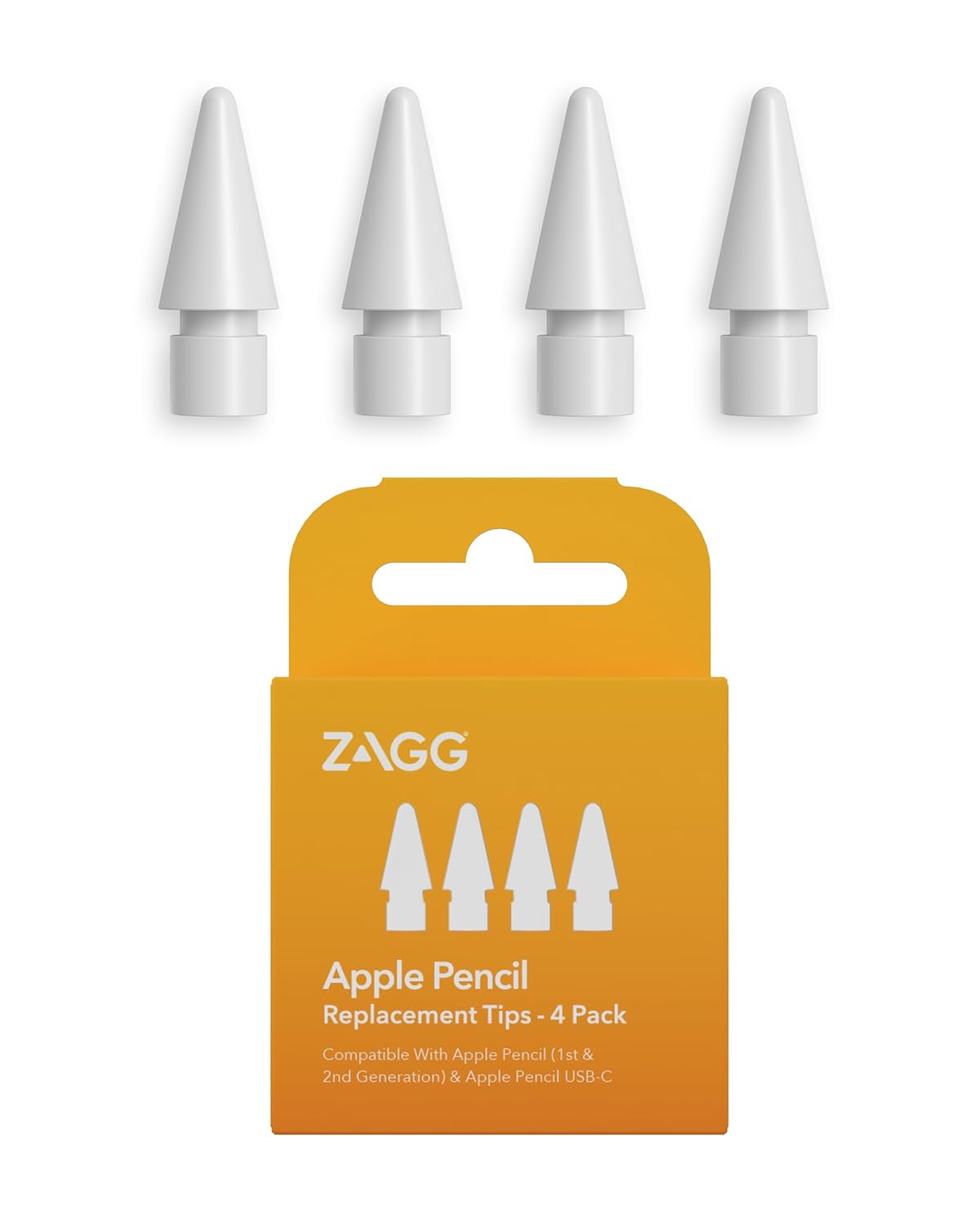 ZAGG Apple Pencil Replacement Tips - Smooth Writing Power