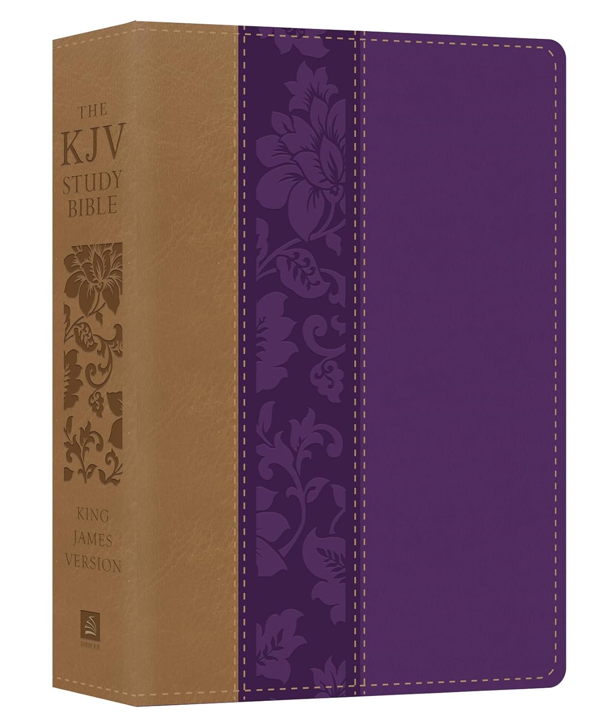 KJV Study Bible Large Print Violet Floret for Easy Reading