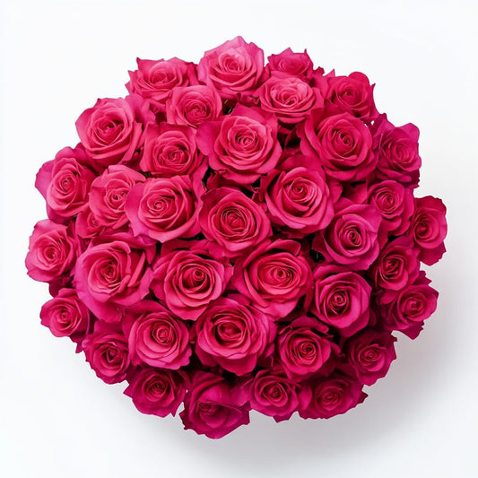 Fresh Cut Hot Pink Roses Bouquet - Perfect for Any Occasion
