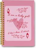 LiTiu Pink Spiral Journal Notebook - Cozy Preppy Hardcover