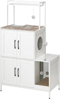 HOOBRO Litter Box Enclosure: Stylish Cat Furniture with Storage
