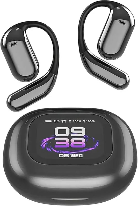 OWS Translator Earbuds: 144 Languages, LCD Touch, Bluetooth 5.4