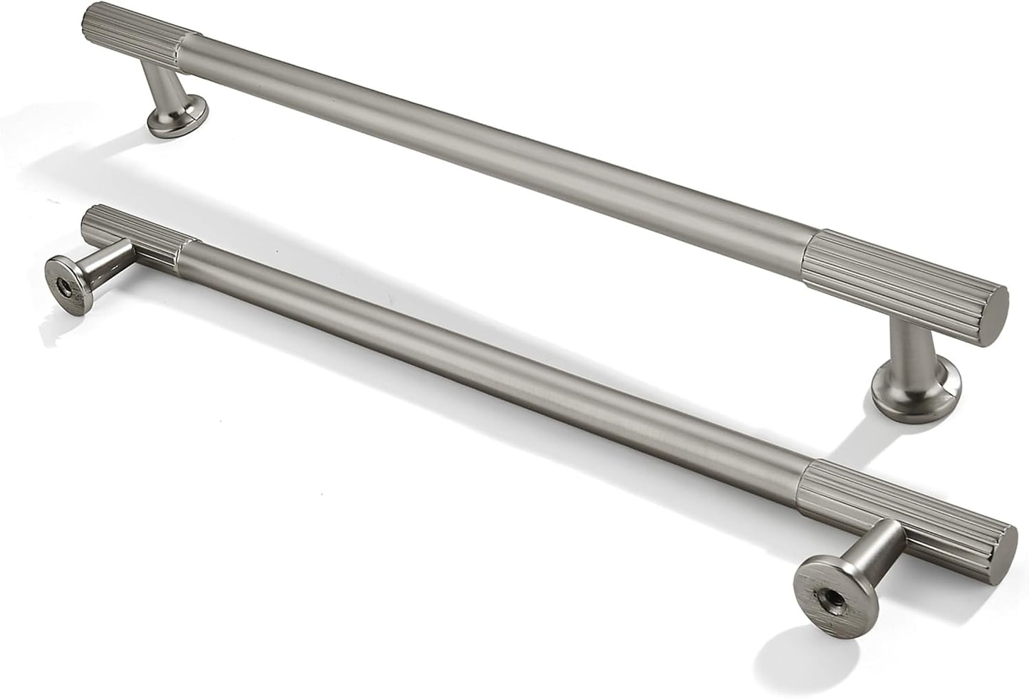 10-Pack 8 Inch Hole Center Brushed Satin Nickel Cabinet Pulls