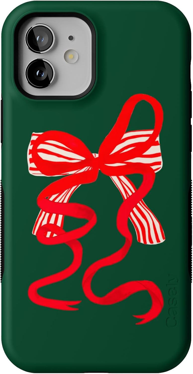 Casely iPhone 12/12 Pro Case | Holiday Bow Design & Protection