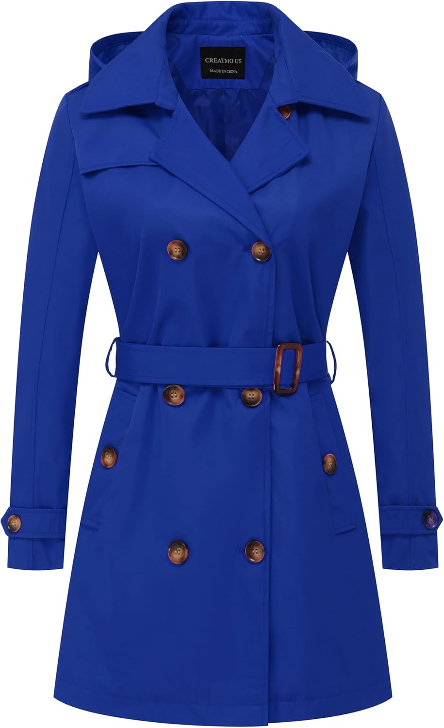 CREATMO US Women's Trench Coat - Stylish & Functional Outerwear