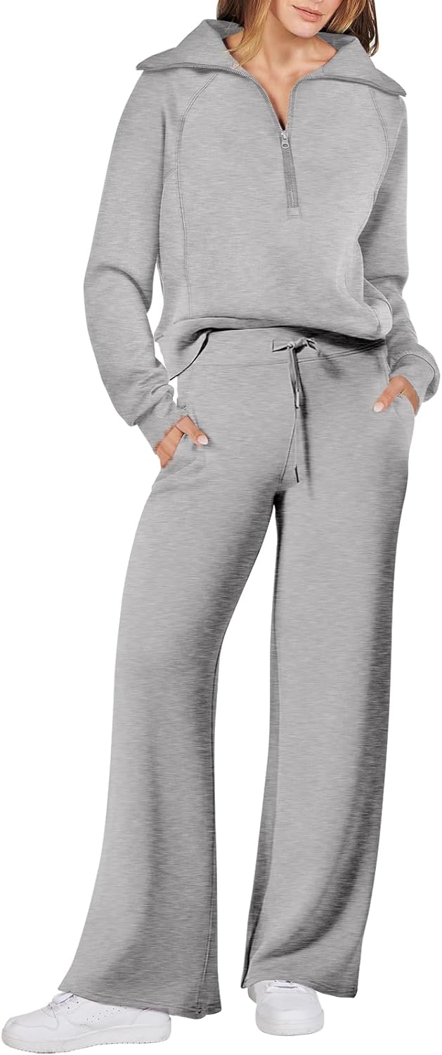 ANRABESS Trendy 2-Piece Sweat Lounge Set