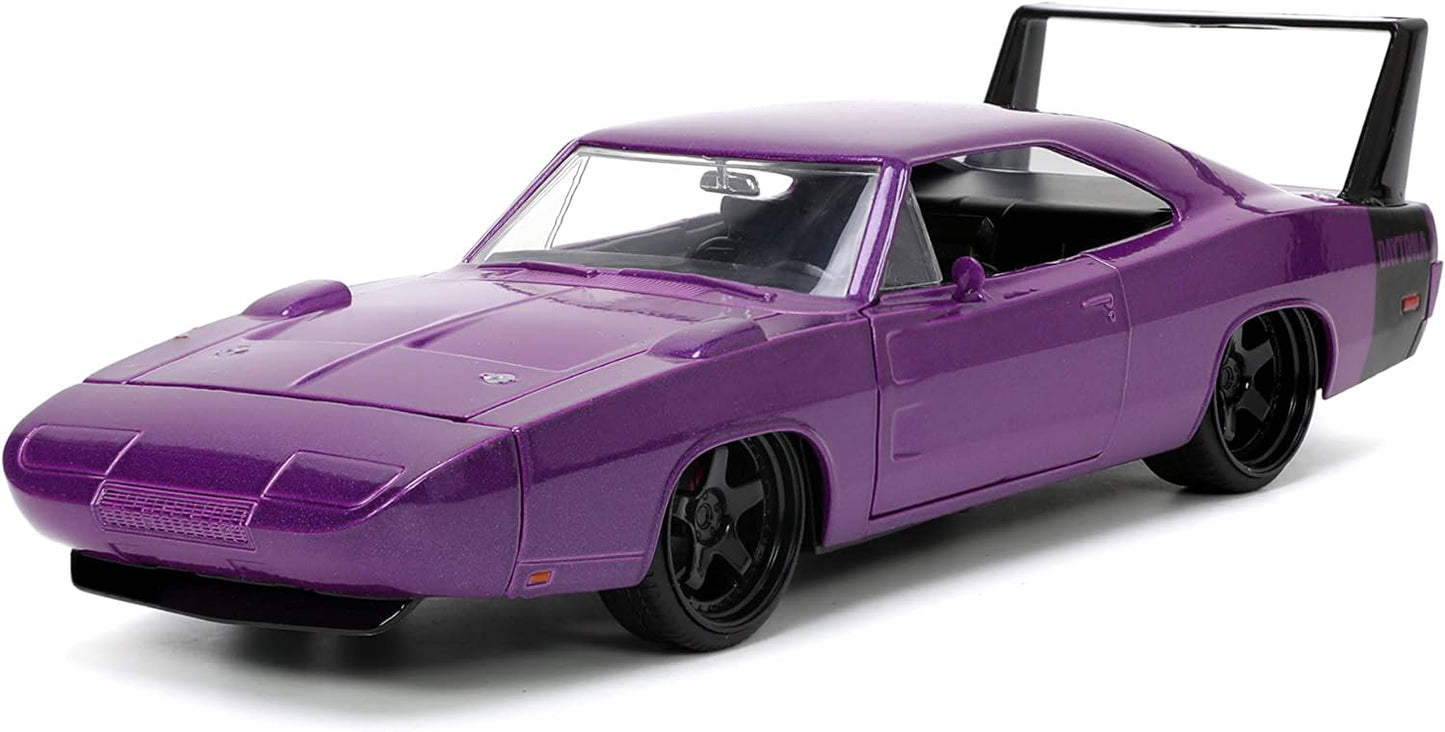 Vintage Purple Dodge Charger Die-cast Car - Fun for All Ages!