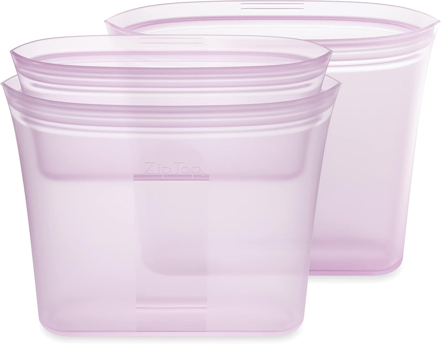 Zip Top Reusable Food Storage Bags - Eco-Friendly Silicone Set