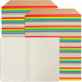 A5 Lined Kraft Notebooks Bulk - 100 Pack Value for Journals