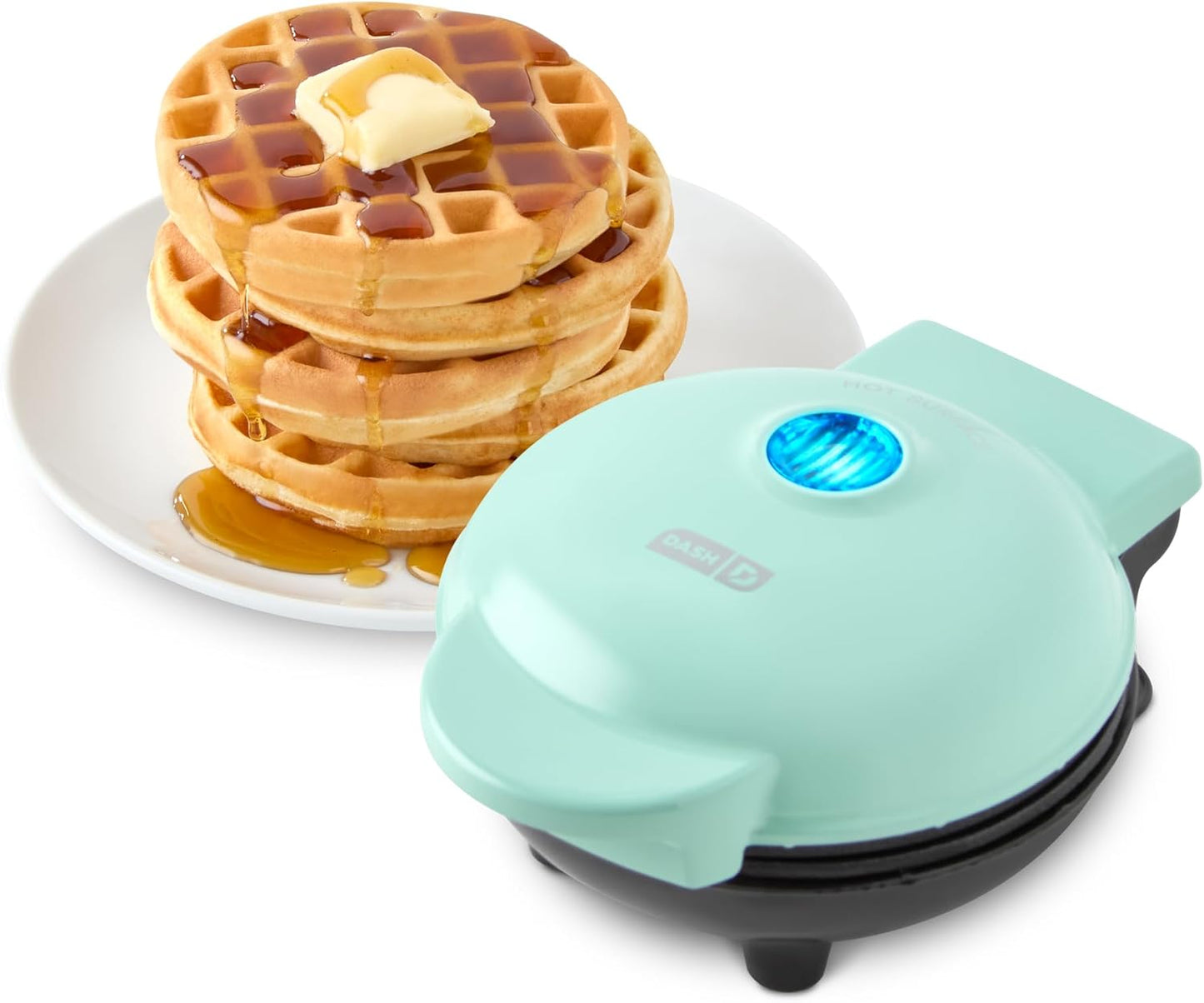 DASH Mini Waffle Maker - Quick Nonstick 4 Waffles