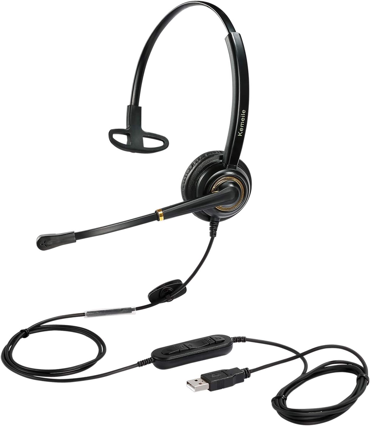 USB Headset with Microphone for PC and Laptop - Noise Cancelling