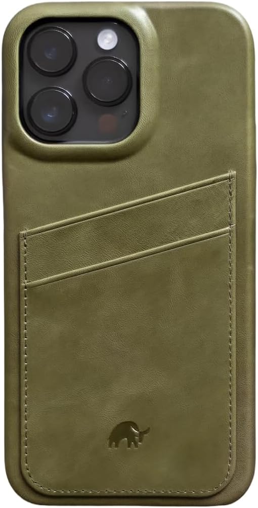 Premium Handcrafted Portfolio Leather Case for iPhone 13 - No-Bulk
