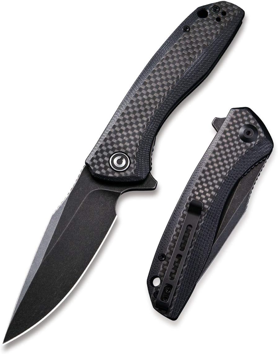 CIVIVI Baklash Folding Pocket Knife with G10 Handle and Clip