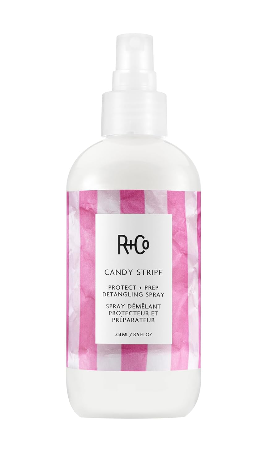 R+Co Candy Stripe Protect + Prep Detangling Spray Review