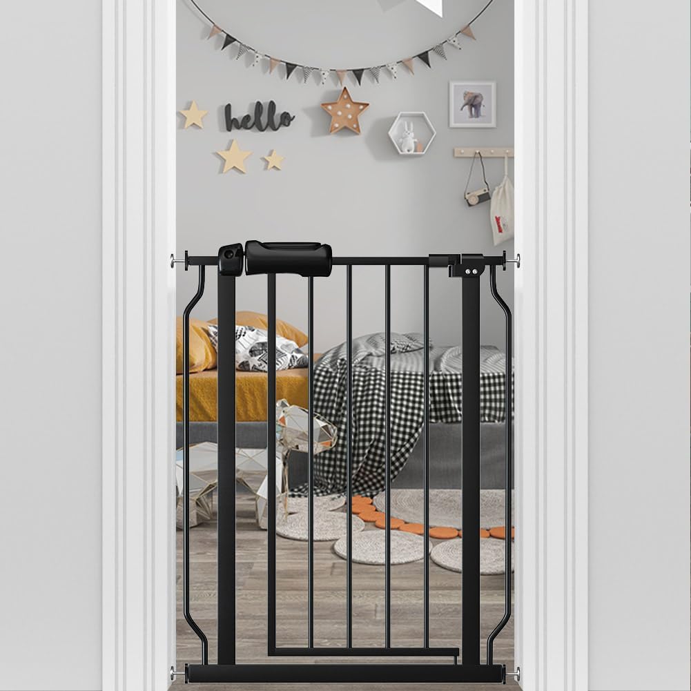Narrow Baby Gate 24 to 29 Inch Wide for Kids and Pets Safety