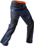 Men's Snow Ski Pants Waterproof Fleece-Lined Softshell - Zip Leg Fit