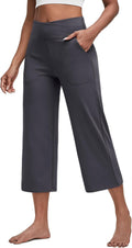 G4Free Women's Wide Leg Capri Pants for Trendy Yoga and Comfort
