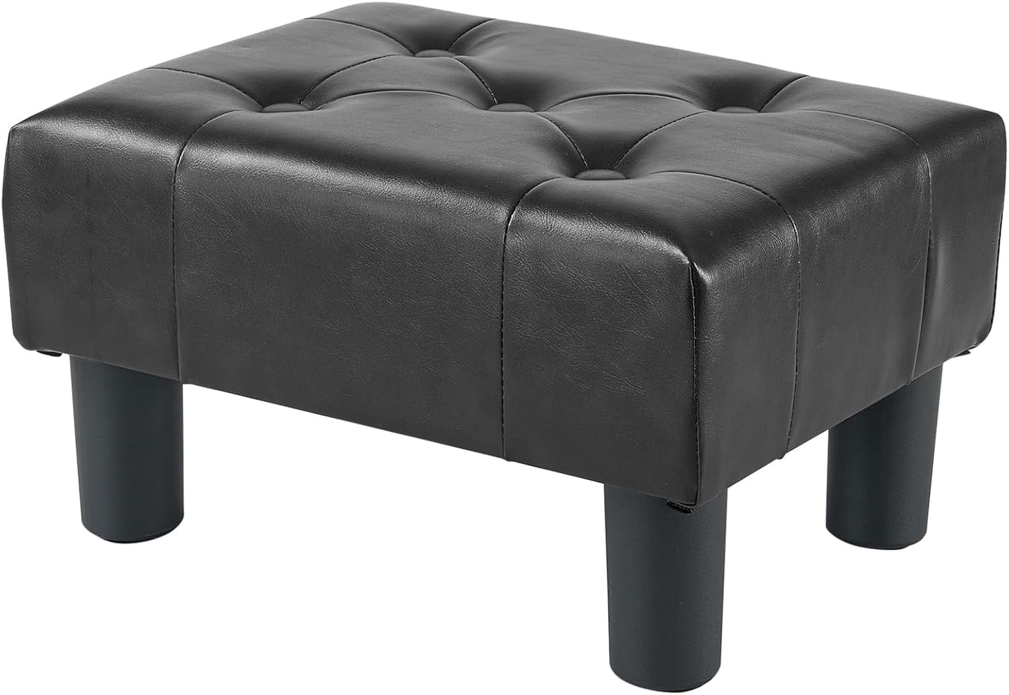BRIAN & DANY Small Foot Stool: Stylish Leather Footstool for Home