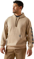 ARIAT mens Rebar Lightweight Logo Hoodie - Durable Everyday Layer