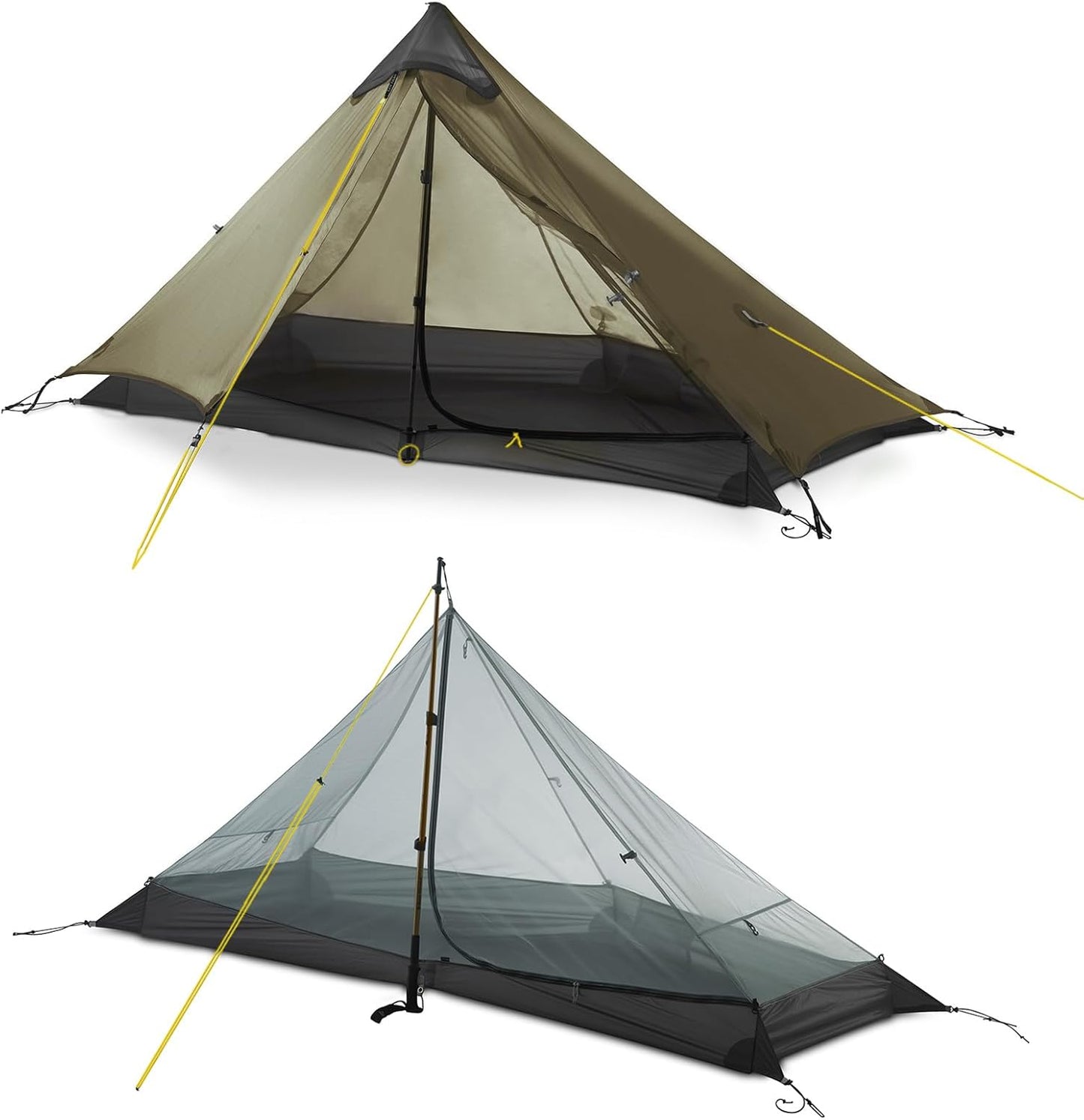 LANSHAN Ultralight Tent for 1-Person or 2-Person Camping
