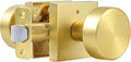Gold Door Knobs Interior Privacy Door Knob with Lock - Satin Brass