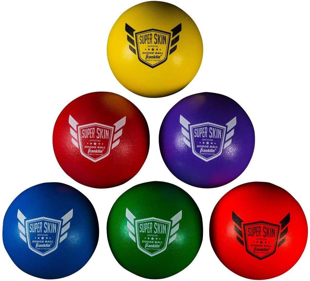 Franklin Sports Dodgeball Ball Set for Fun Playground Games