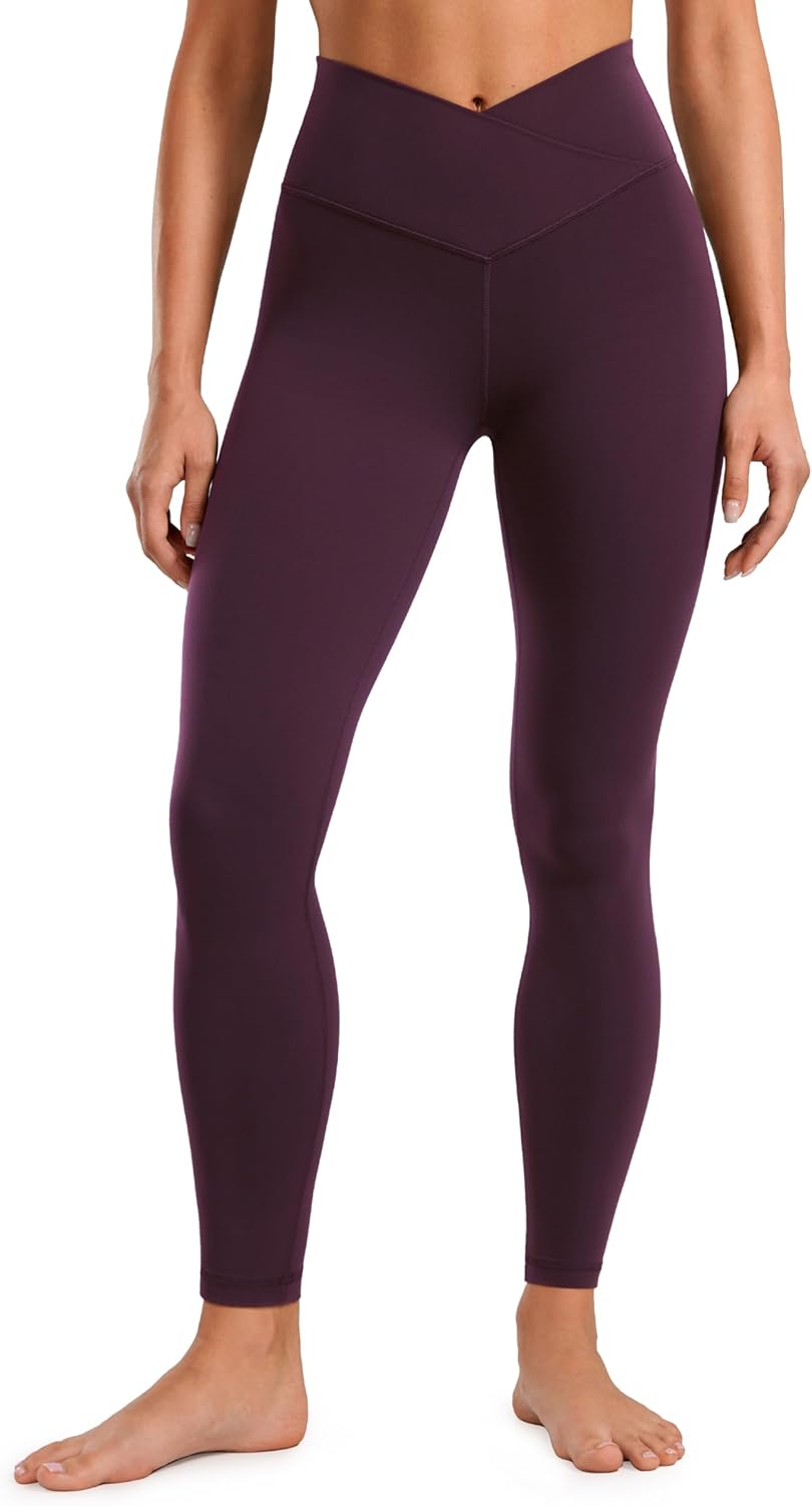 CRZ YOGA Womens Butterluxe Crossover High Waist Leggings