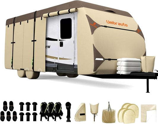Umbrauto Travel Trailer RV Cover for 33ft-35ft Campers - Durable