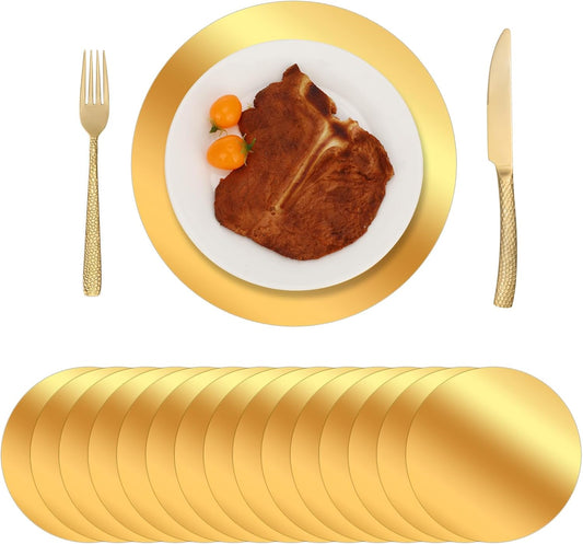 150 pcs 13 Gold Foil Paper Placemats - Elegant Table Decor by Ovveroche