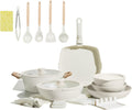23PCS Ceramic Pots and Pans Set Nonstick - Removable Handle, Stackable