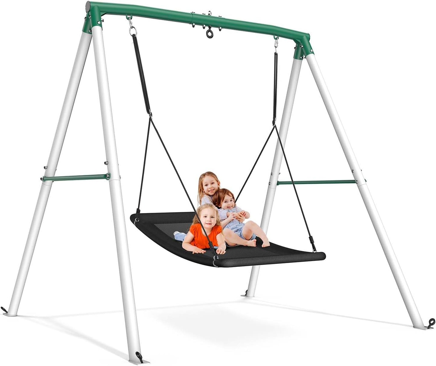 Trekassy Swing Sets for Backyard with Heavy Duty A-Frame Stand