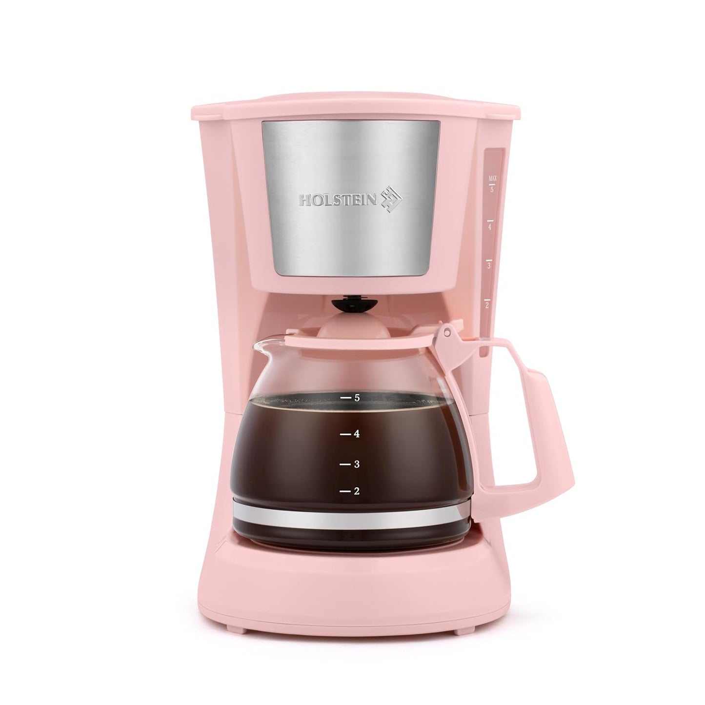 Compact 5 Cup Drip Coffee Maker with Auto Pause & Serve Feature