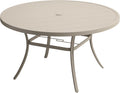 Outdoor Round Patio Table 60 in for 8-10 People - Cream Top