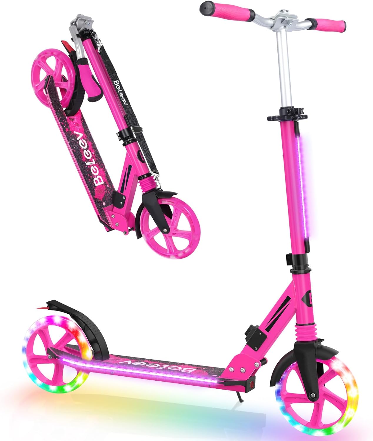 BELEEV V8 Scooters for Kids Ages 6+ with Adjustable Height