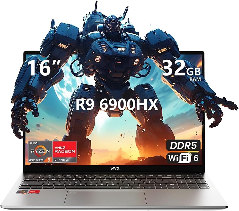 Gaming Laptop with AMD Ryzen 9 6900HX and Radeon 680M Graphics