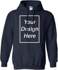 Custom Black Blue Hoodie for Stylish City Men