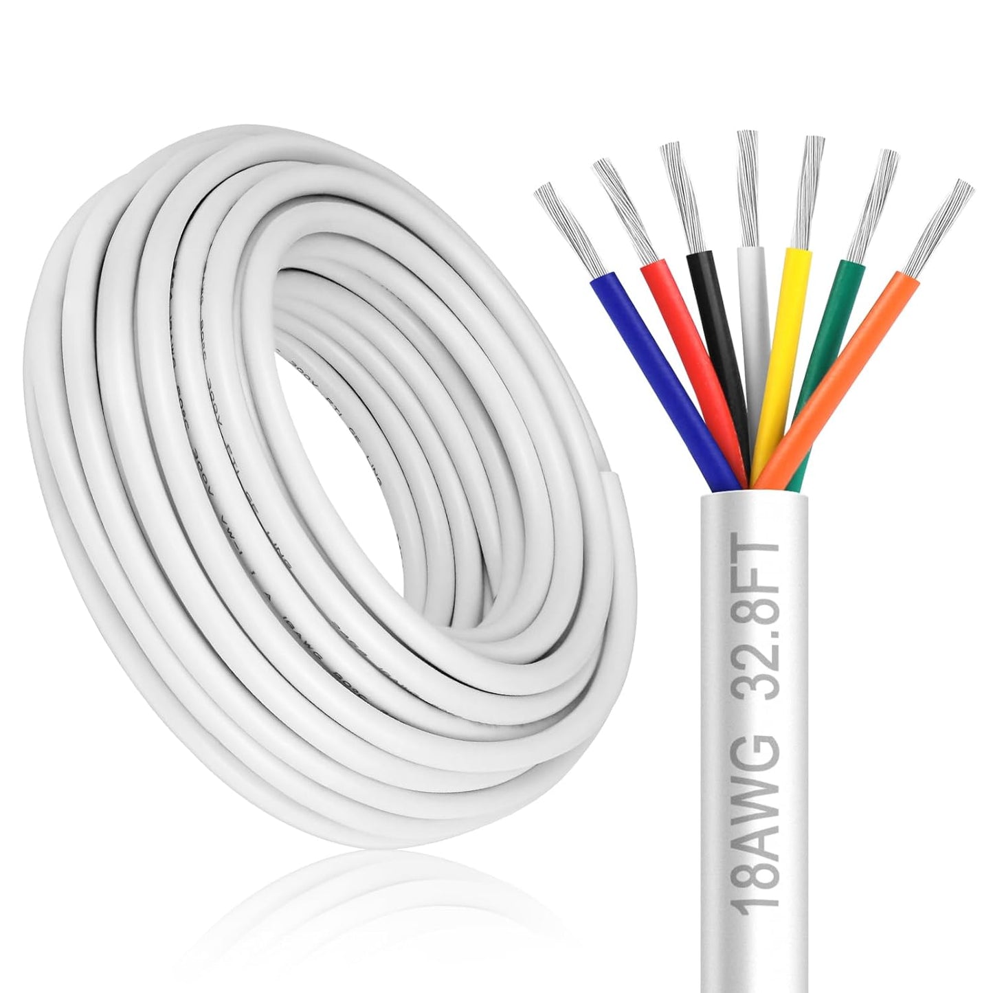 18 Gauge 7 Conductor Electrical Wire for LED Lamp Lighting