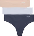 Calvin Klein Women's Invisibles Seamless Thong Panties, 3 Pack IA