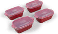 Souper Cubes Stoneware Small Ceramic 5in x 3in Baking Dish - Set of 4