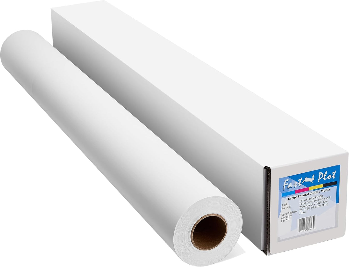FastPlot Outdoor Scrim Vinyl Banner - Waterproof 15 mil 400g Roll
