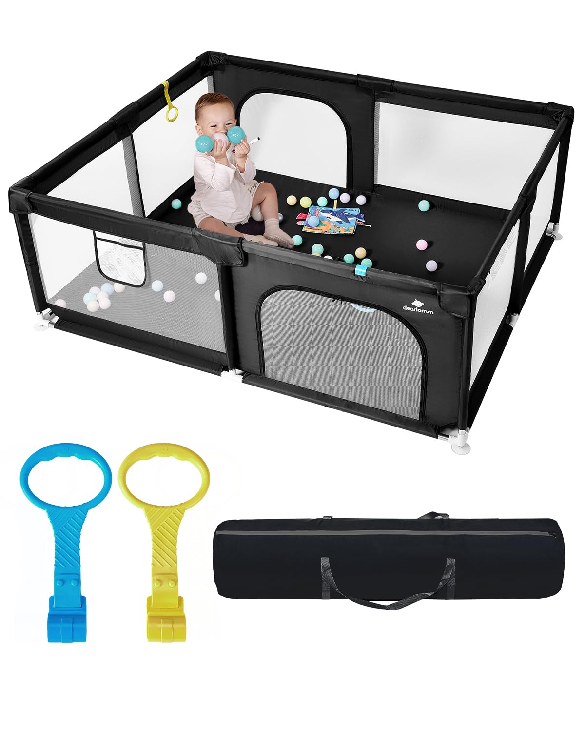 71in x 59in Extra Large Baby Playpen for Safe Playtime Fun