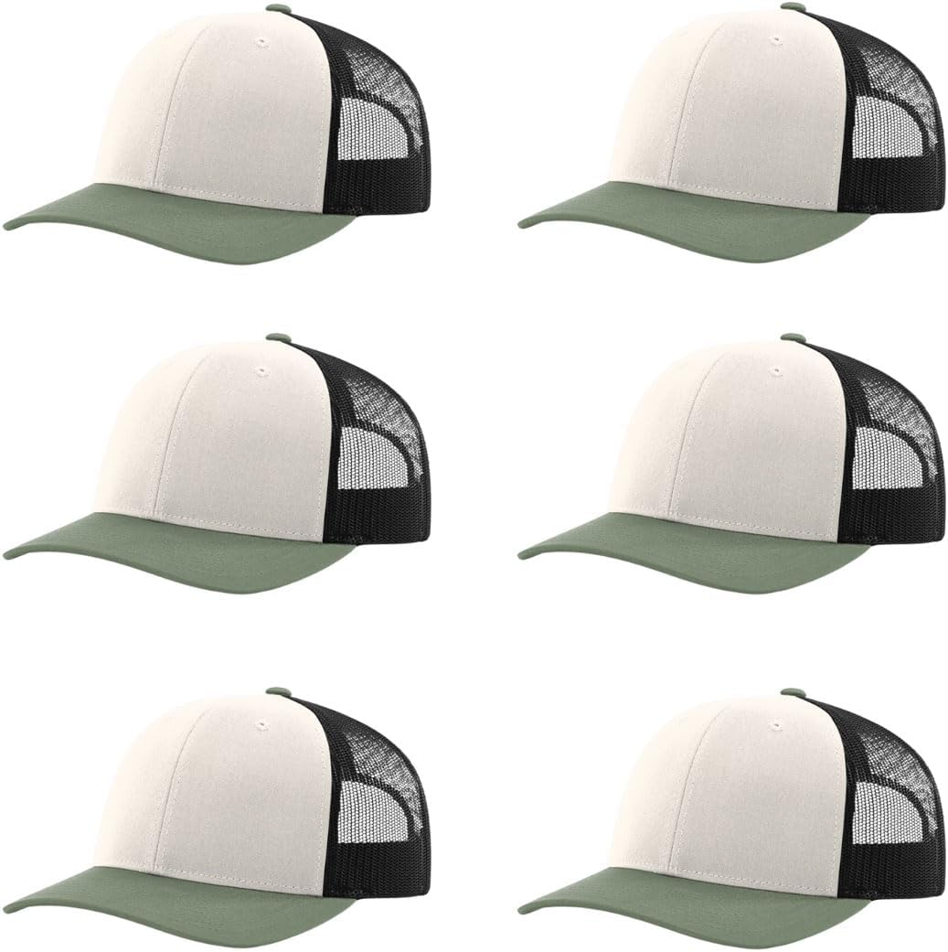 Richardson 112 Classic Six-Panel Adjustable Snapback Trucker Cap