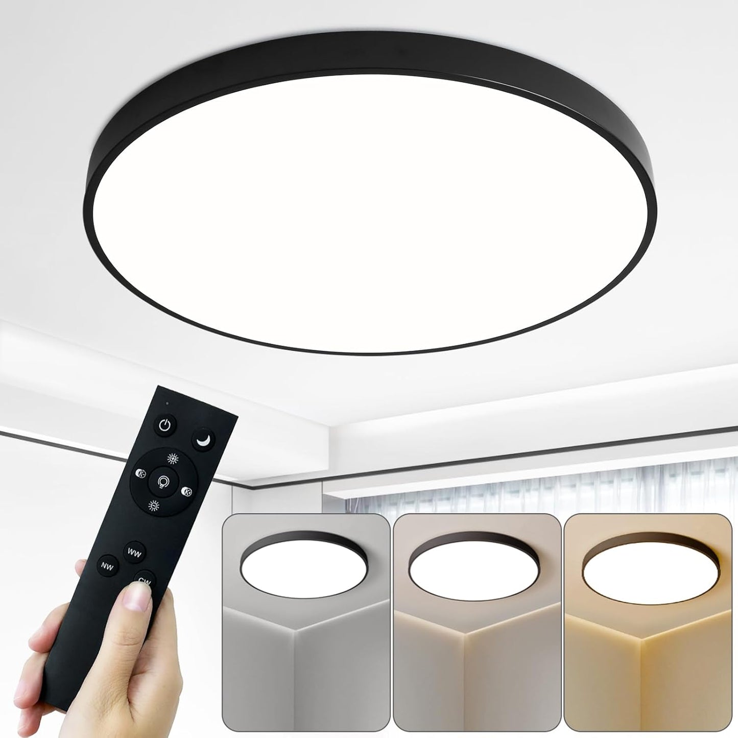 HOVENLA 19.7 Inch Round LED Ceiling Light Fixture Review