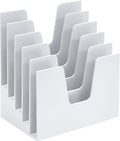Acrimet 5 Section Incline File Sorter Organizer - Compact Desk Rack