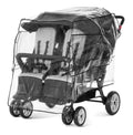 Foundations Quad 4-Seat Stroller Rain Cover - Clear Weather Shield